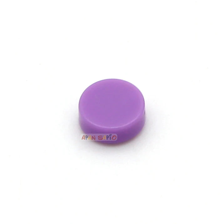 100pcs Tile 1x1 Round DIY Building Blocks Bricks 33Color Educational Creative Toys for Children Size Compatible With 98138