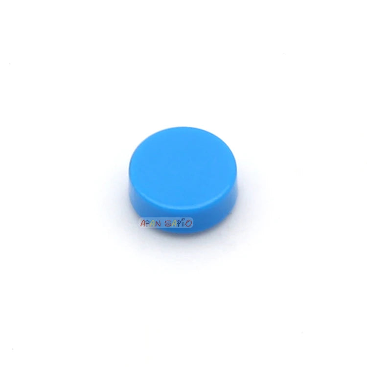 100pcs Tile 1x1 Round DIY Building Blocks Bricks 33Color Educational Creative Toys for Children Size Compatible With 98138