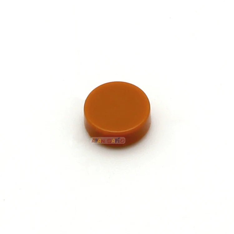 100pcs Tile 1x1 Round DIY Building Blocks Bricks 33Color Educational Creative Toys for Children Size Compatible With 98138