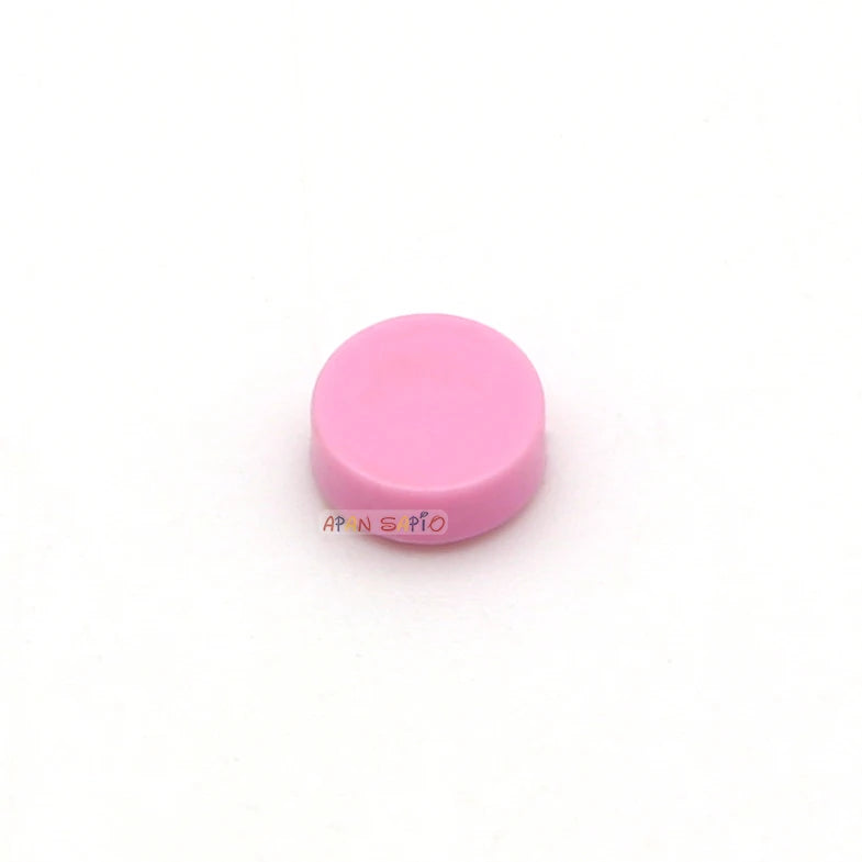 100pcs Tile 1x1 Round DIY Building Blocks Bricks 33Color Educational Creative Toys for Children Size Compatible With 98138