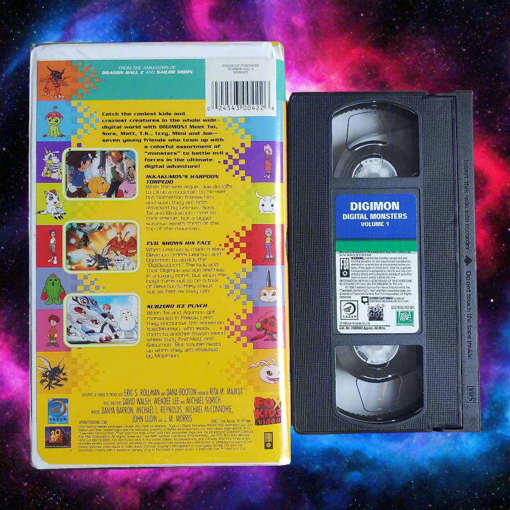 Digimon Digital Monsters Volume 1 VHS