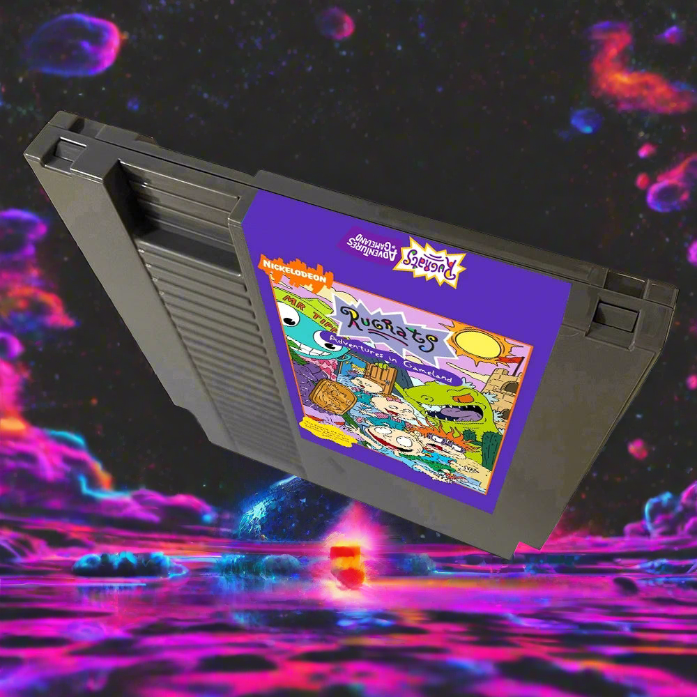 Rugrats Adventures in Gameland - A Brand NEW 8 Bit Video Game NES Game Cartridge For Nintendo NES Game Console