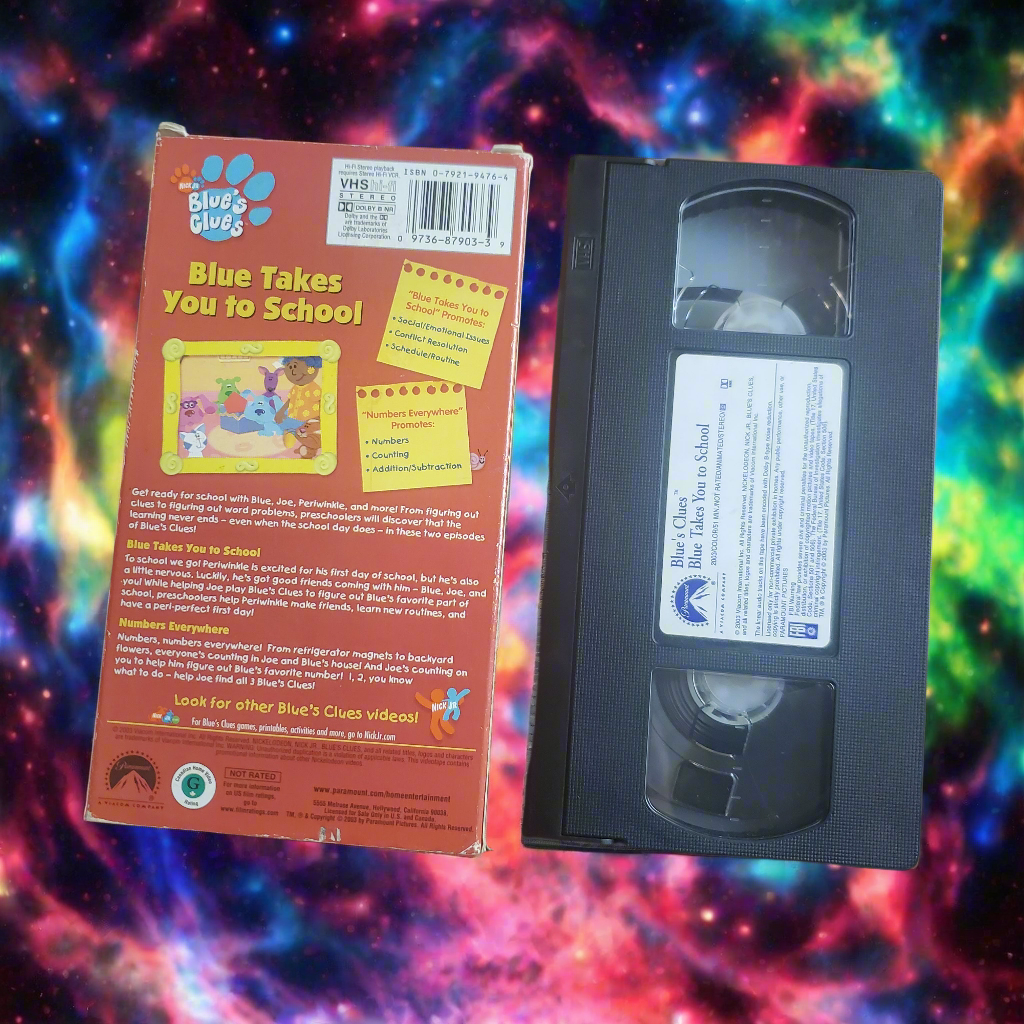 Blues Clues Blue Takes You To School VHS