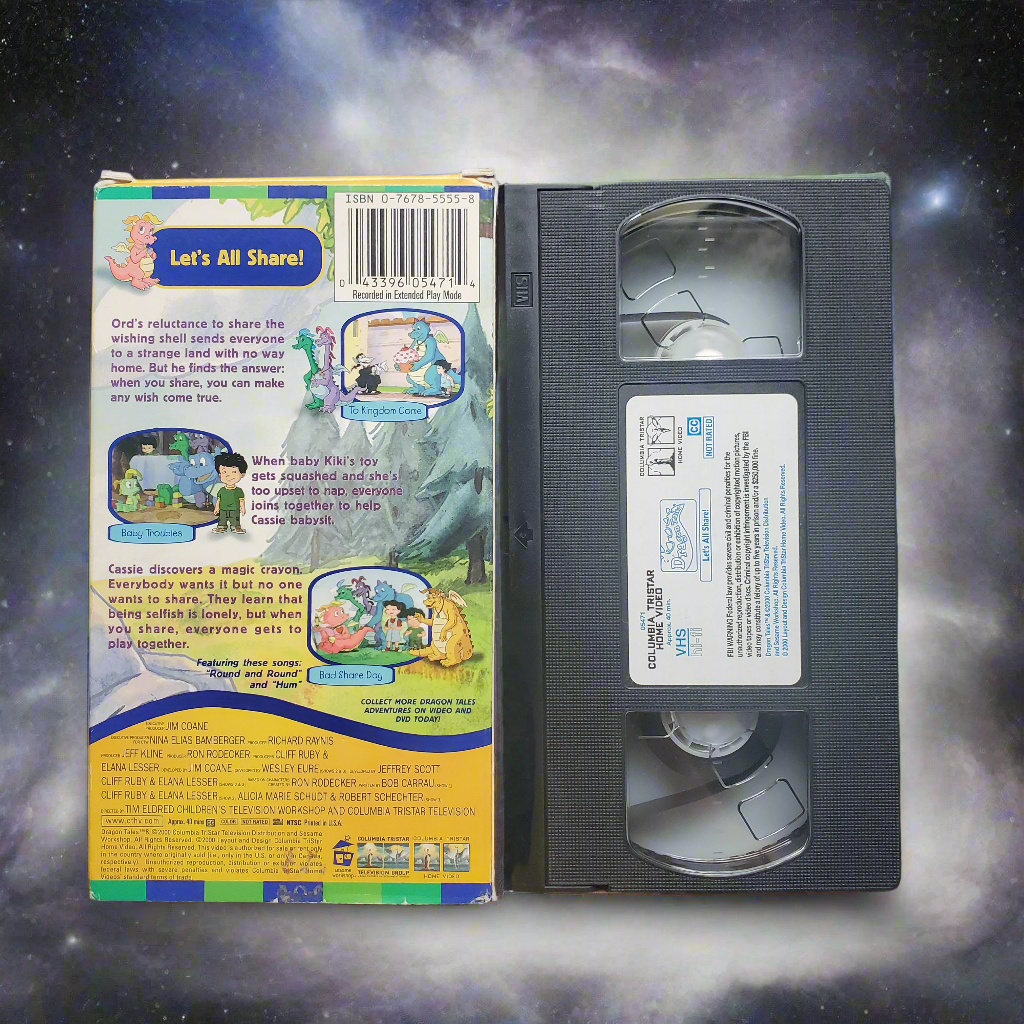 Dragon Tails Let's All Share VHS