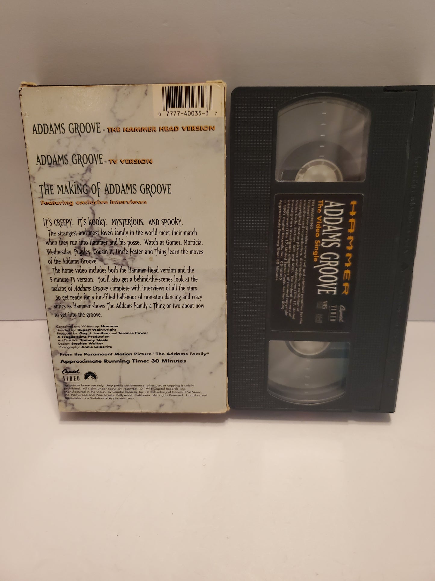 Hammer Addams Groove VHS
