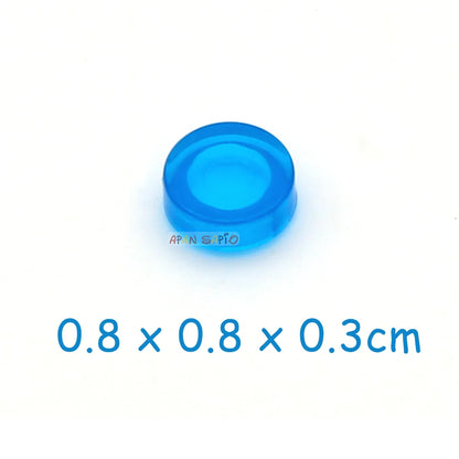 100pcs Tile 1x1 Round DIY Building Blocks Bricks  33Color Educational Creative Toys for Children Size Compatible With 98138