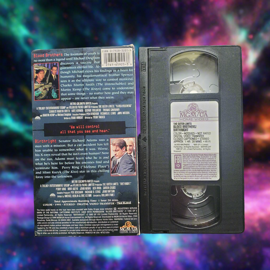 The Outer Limits Blood Brothers / Birthright VHS