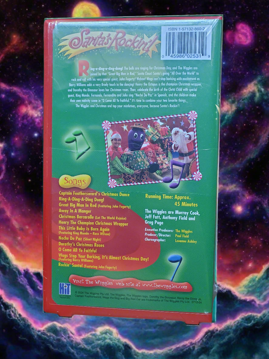 The Wiggles Santa's Rockin VHS Sealed