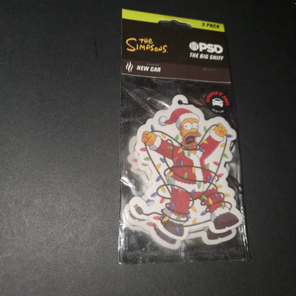 Simpsons Christmas  Car Air Freshener 3 Pack