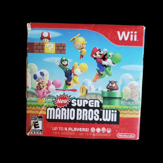 New Super Mario Bros Wii for Nintendo Wii Not For Resale Slipcase