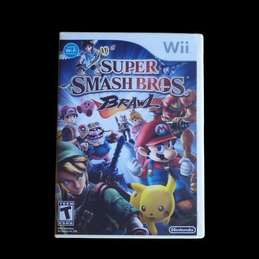 Super Smash Bros Brawl for Nintendo Wii Authentic Game Reproduction Case and Cover Art
