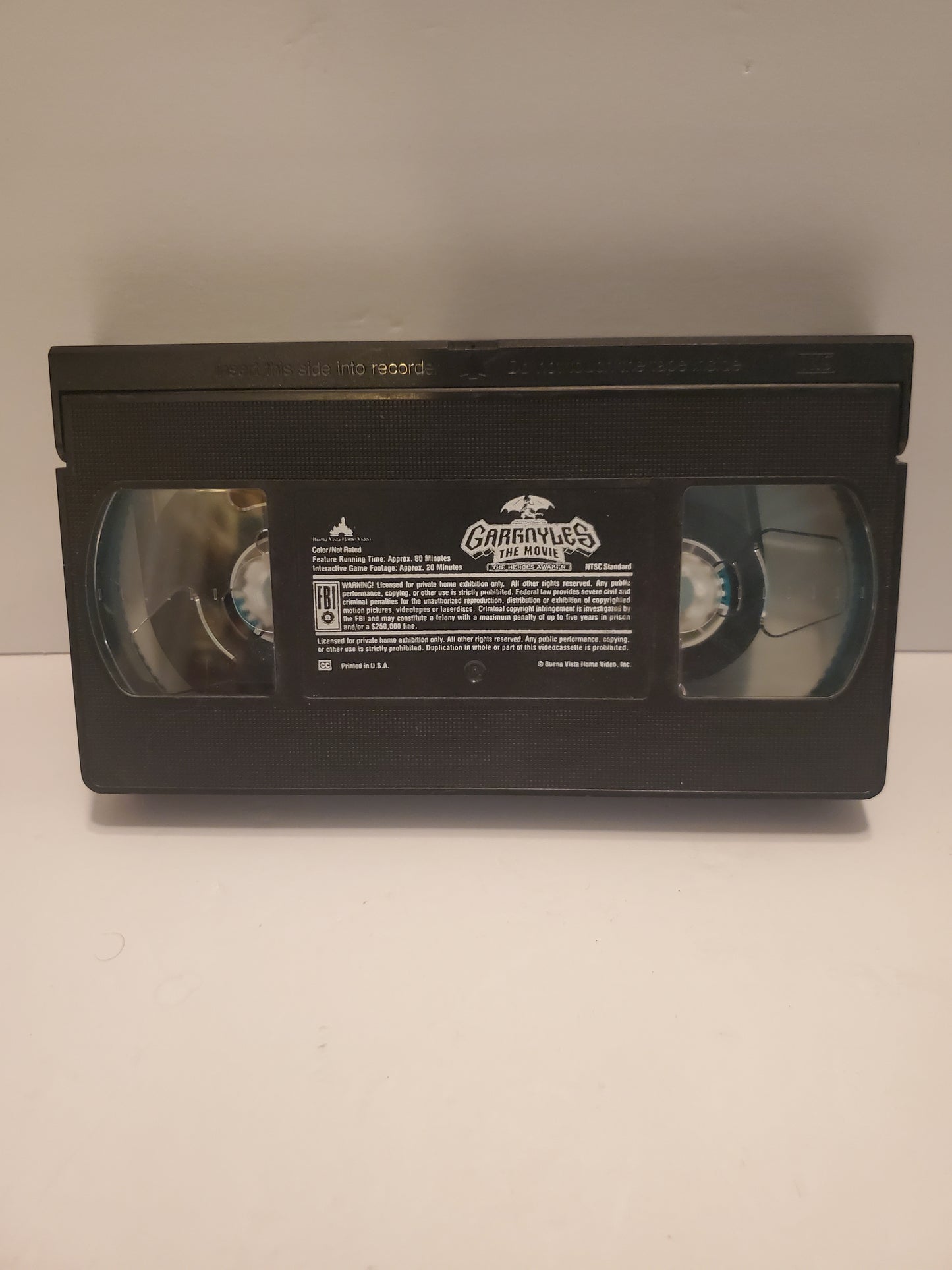 Gargoyles The Movie VHS no slip