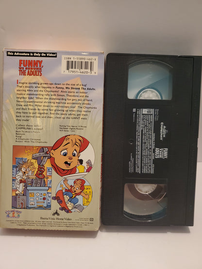 Alvin And The chipmunks Funny We Shrunk The Adults VHS