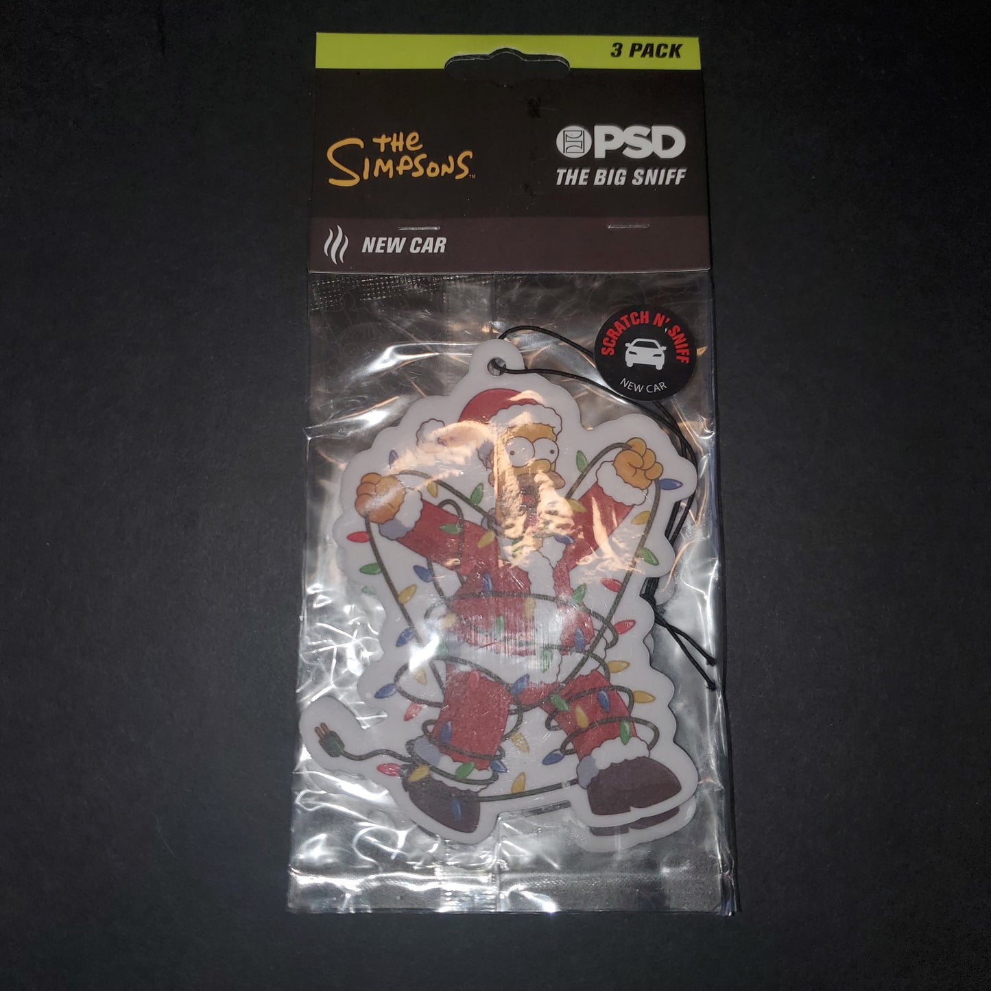 Simpsons Christmas  Car Air Freshener 3 Pack