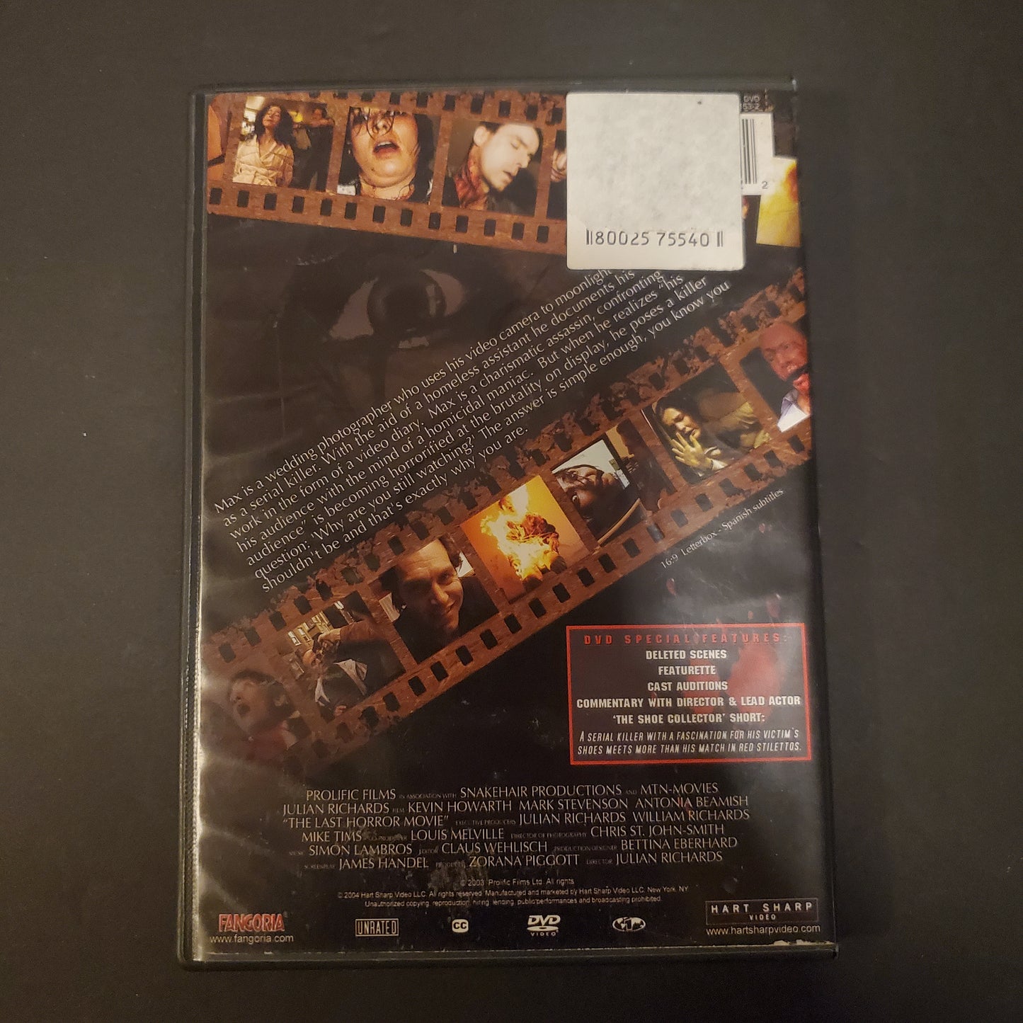 The Last Horror Movie DVD